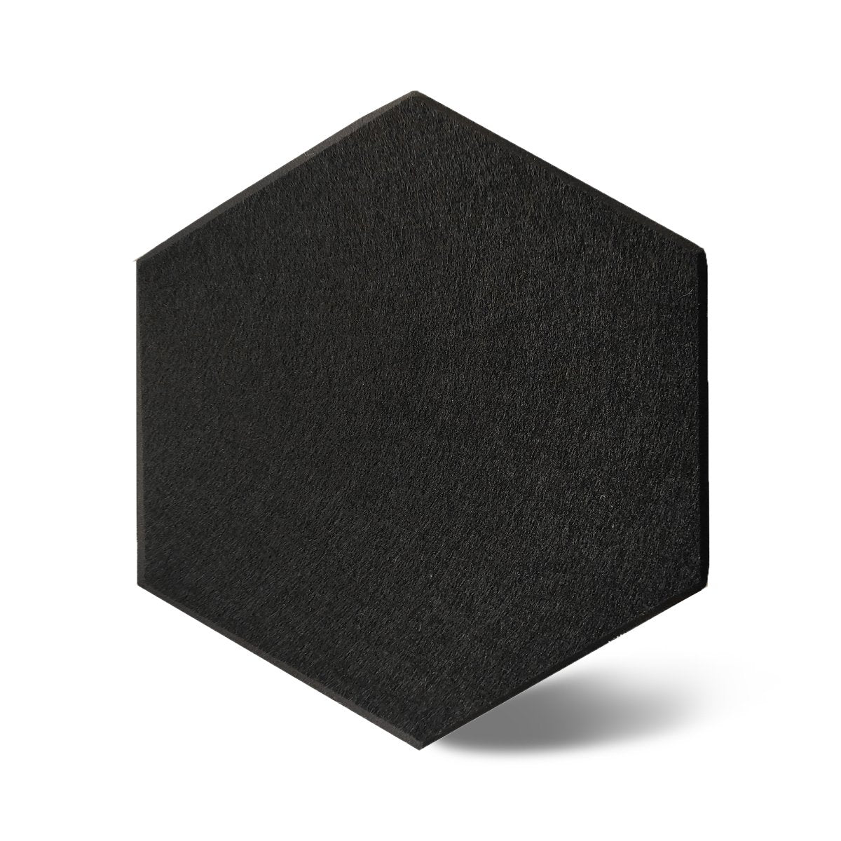 HEXA Felt 3D Panel - BLACK 3pcs. - DecorMania.eu