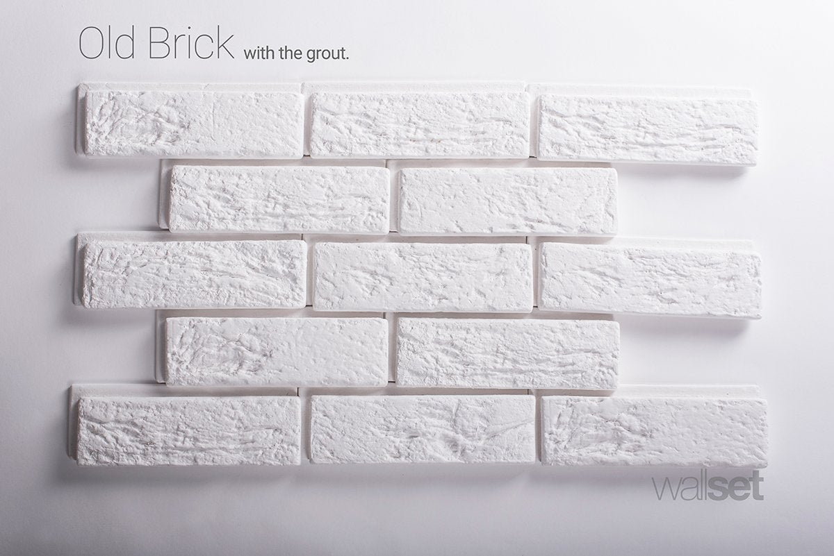 Old Brick - decorative brick decor with grout - DecorMania.eu