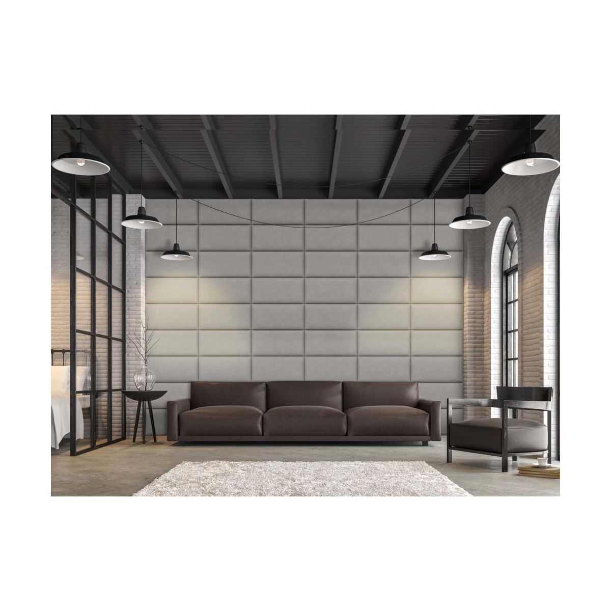 Upholstered 3D Wall Panel 60 x 30 cm - Upholstered 3D Wall Panels - DecorMania.eu